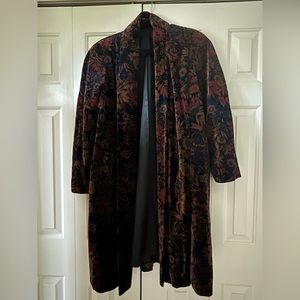 Velvet multi color jacket